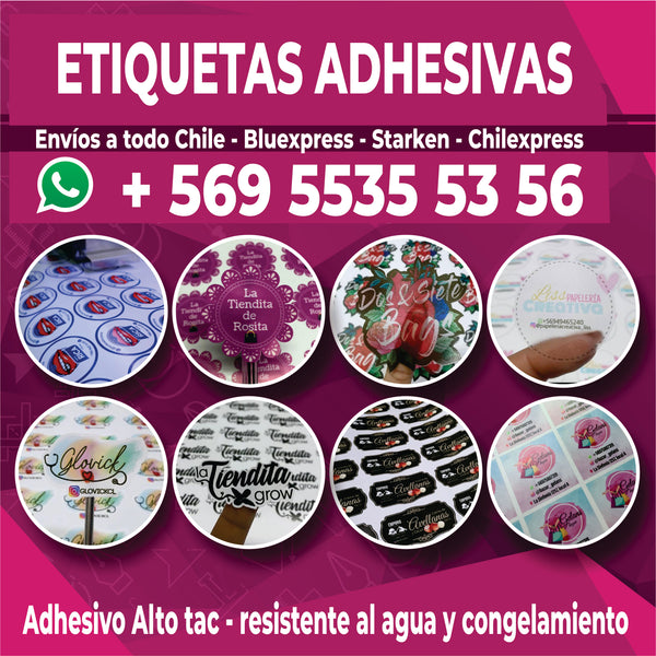 Stickers - Adhesivo troquelado (Medida Personalizada) $8500 medio m2