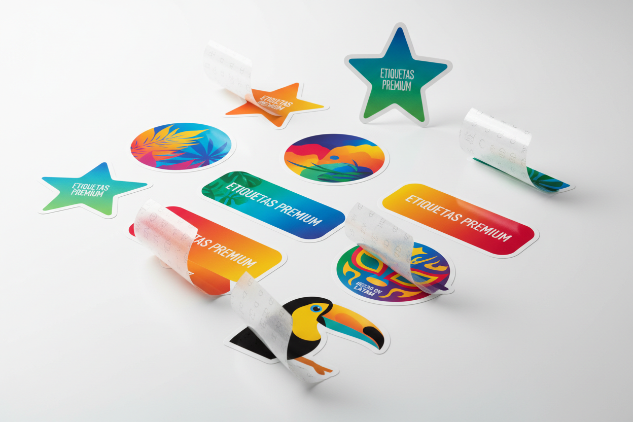 Etiquetas adhesivas personalizadas