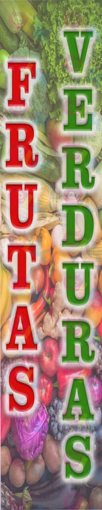 Mini Pendón Frutas y verduras - Oink Publicidad